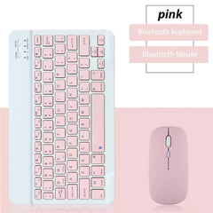 Bluetooth Wireless Keyboard and Mouse Combo Portable Mini Rechargeable for iPad Tablet Mobile Phone Android iOS Windows PC