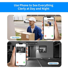 WIFI Video Doorbell Camera Wireless IR Night Vision Smart Home Security HD Door Bell Two Way Intercom Voice Change For Home