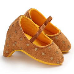 Infant Pre-Walker Shoes 0-18M Baby Girls Princess Bow Shoes Solid Color Fashion Party Walking Footwear