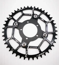 ALLTOO Bike Part Bicycle Crankset Bafang 104BCD Motor Aluminum Alloy Chainring Mid Drive Adapter For Electric E-bike 32T-52T
