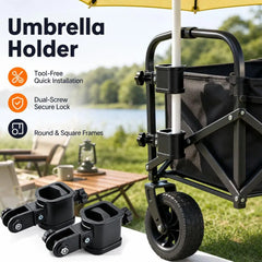 Camping Wagon Clamp Set Portable Umbrella Pole Clamp Kit Camping Wagon