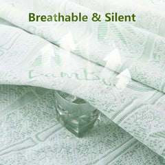 1p Cooling Bamboo Fiber Fitted Sheet, Breathable Mattress Protector
