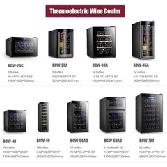 Airo BCW-50A Semiconductor Electric Refrigerator Wine Cooler, Thermoelectric Built In Wine Cooler Fridge