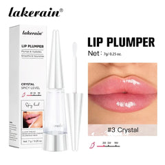 Lakerain Lip Plumper Deep Hydration Long-Lasting Nourishment High-Shine Gloss Shining Voluminous Finish Lip Moisturizing Liquid