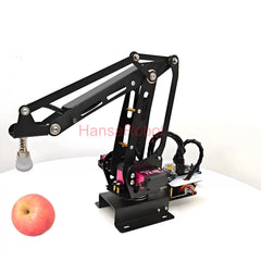 Cheap 3 DOF Metal Robotic Arm Mechanical Manipulator with Metal 25KG Digital Servos Arduino UNO Air Pump Suction Cup DIY Toys