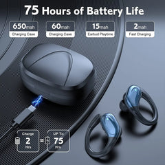 BX17 Bluetooth Earphones Tws Ear Hook Bluetooth 6.0 Running Sports Stereo Buttons Control With Microphone Wireless Headphones