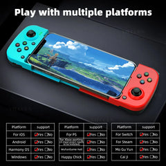 D3 Mobile Gamepad Wireless Game Controller for Cell Phone for iphone/Samsung/Android/Switch Stretching Joystick with Turbo Macro