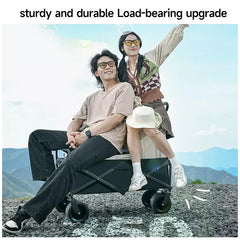 Camping Cart Foldable Trolley Outdoor Picnic Portable Hand-Pull Cart