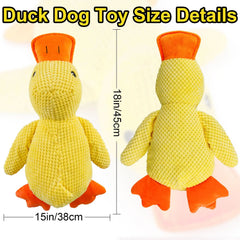 1/3pcs Yellow Duck Dog Toy Chew Resistant Interactive Pet Plush Toy