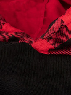 Pet Clothes for Dog Cat Puppy Hoodies Coat Plaid Paw Sweatshirt Dog Warm Outfits for Small Medium Dog for Daily Wear