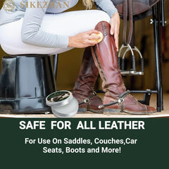 Premium Leather Saddle Cream - Anti-Crack & Waterproof Conditioner for Equestrian Tack, Horse Saddles, Bridles, Boots