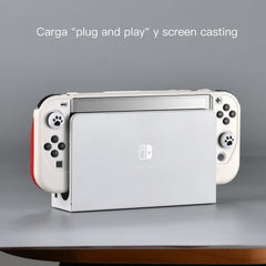 2023 New Switch OLED Case Game Console All-in-One Case Surface Silicone Oily Grip Color Clash