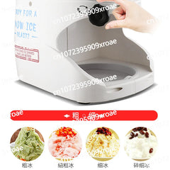 Fully automatic ice brick snowflake shaving machine crushed icicle dessert ordering smoothie machine