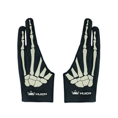 Huion Skeleton Glove Two- Finger Anti-fouling Artist Glove Flexible and Comfortable Drawing Glove