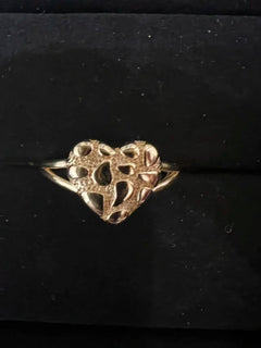 14k Gold Filled Nugget Rings Diamond Cut