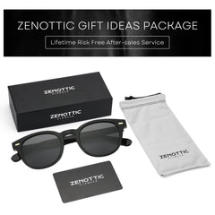 ZENOTTIC Classical High-quality Acetate Polarized Sunglasses Unisex UV400 Protection Shade Retro Round Sun Glasses ZS6211