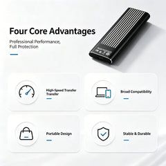 High Speed External Portable SSD 6TB 12TB Plug and Play Mobile Hard Drive Compatible with Windows IOS Android DevicesHigh Speed