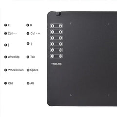 TABLIKE Graphics Tablet for Drawing, Ultra-thin Art Sketch Digital Pad with Battery-free Stylus 8 Pen Nibs 8192 Levels Pressure