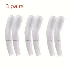 3Pairs Breathable Sun Protection Sleeves UV Protective Gear for Outdoor Adventures Sports And Driving