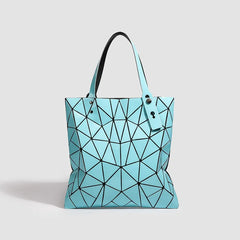 2026 Summer New Trendy Geometric Patchwork Rhombus Tote Bag Versatile Large Capacity Floral Handbag Shoulder Shopping Bag