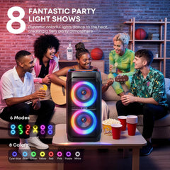W-KING T11 Bluetooth Speakers,100W RMS, IPX6 Waterproof, BT 5.3 Portable Party Boombox Wireless Deep Bass/115dB Loud Massive Sound