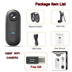 4K HD Motorcycle Mini Recorder Finger WIFI Action Camera Lightweight POV Motorcycle Road Sport Cam Bicycle Vlog Pet Body Camera