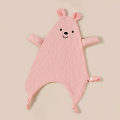 Cute Bear Baby Cotton Comforter Blanket Newborn Sleeping Dolls Rabbit Ears Sleep Toy Soothe Appease Towel Bibs Saliva Towel New