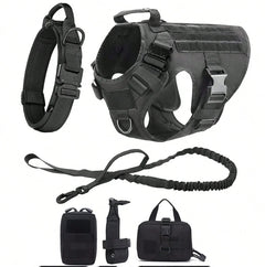 Tactical Vest Pet German Shepherd Golden Retriever Tactical Training Dog Harness and Leash Set For All Breeds Dogs