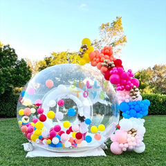 Aesthetic Clear Inflatable Balloon House Modern White Bubble House for Wedding Backdrop Baby Shower Party Event Decor