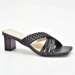 Latest Ladies Shoes and Sandals Plus Size Women Shoes 43 High Heels Sexy Elegant Slip on Closed Toe Heels Women Party Pumps