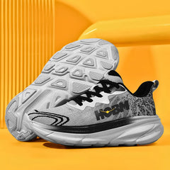 Men's Sports Shoes Thick Sole Running Shoes Breathable High Quality Soft Sole Outdoor Sports Leisure Mesh Women's Running Shoes