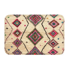 Moroccan Berber Rug Boho Style Front Door Mat Anti-Slip Antique Bohemian Geometric Doormat Floor Bathroom Entrance Rug Carpet