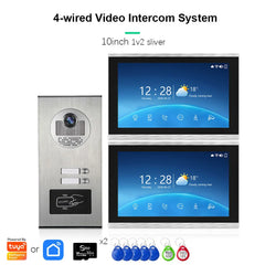 ANJIELO 2-12 Units Apartment Doorbell Video Intercom System Digital Frame Background Music Detection Preview NEW 2026