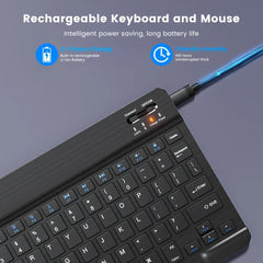 Ultra-Slim Bluetooth-compatible Keyboard Portable Mini Wireless Keyboard for iPad iPhone Tablet Phone Smartphone iOS Android Win