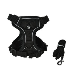 Pet Dog Leash Harness Tactical Training Puppy Vest Harnesses For Small Medium Dogs Cats Reflective Pug Chest Strap Accessories