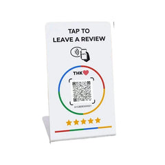 NFC 215 Programmable for Google Review Card NFC Station Table 13.56Mhz QR code can be independently set to link Standing Card