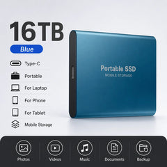 Space Efficient External Hard Drive 2TB Portable Mobile Hard Disk for Family Daily Photo Saveing PC Laptop