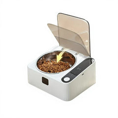 The latest smart cat bowl automatic induction opening lid ABS dustproof, insect-proof and moisture-proof pet products