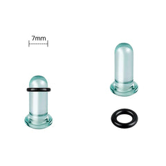 2pcs Glass Ear Gauges Stretching Kit Short Taper Expander 1.6-16mm
