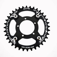 ALLTOO Bike Part Bicycle Crankset Bafang 104BCD Motor Aluminum Alloy Chainring Mid Drive Adapter For Electric E-bike 32T-52T