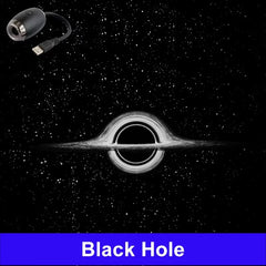 Romantic LED Starry Sky Night Light USB Powered Saturn Galaxy Projector Lamp for Car Roof Party Room Ceiling Decor Plug and Play