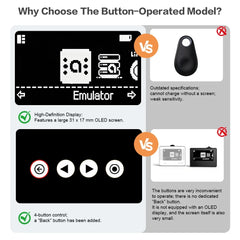 For Amiibo OLED Simulator iNFC Bluetooth Rechargeable Emulator for Switch/Switch 2/Lite OLED 3DS Wii U Wireless Game Accessory