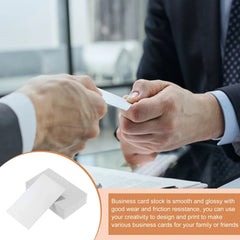 50/100Pcs Business Card Stock Blank Business Cards for Laser Printer Small Message Card Graffiti Scrapbooking DIY Thanks