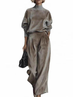 2 Pieces Women's Sets Spring Autumn Pullover Suit Long Sleeve Tops and