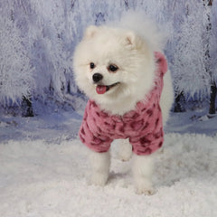 Pet Warm Clothes for Dog Cat Puppy Jacket with Lovely Ear Hat Fuzzy Coat  Sweatshirt Dog Costume Outfits for Small Medium Dog fo