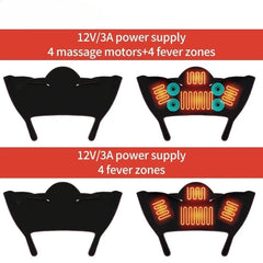 Electric Heating Massager Pads for Shoulder Neck Back - Winter Body Warmer Soft Vest Hot Compress Relieves Fatigue