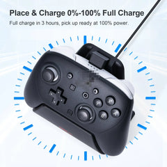 Charging Dock Station For Switch2 Pro Game Controller Fast Charger With Led Indicator Light For Nintendeo Switch 2 Accessory