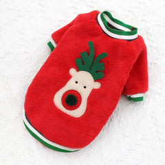 Dog Hoodies Christmas Halloween Dog Holiday Sweater Coat Puppy Snow Elk Reindeer Snowman Cosplay Clothes for Dog Pet Cat Costume