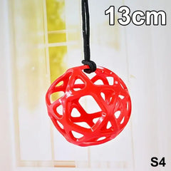 Hanging Hay Feeder Chew Resistant Horse Goat Sheep Toy Ball Stress Relief Outdoor Feeding