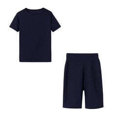 New Summer Round-Neck Solid Color Short-Sleeved Two-Piece Yoga Shorts